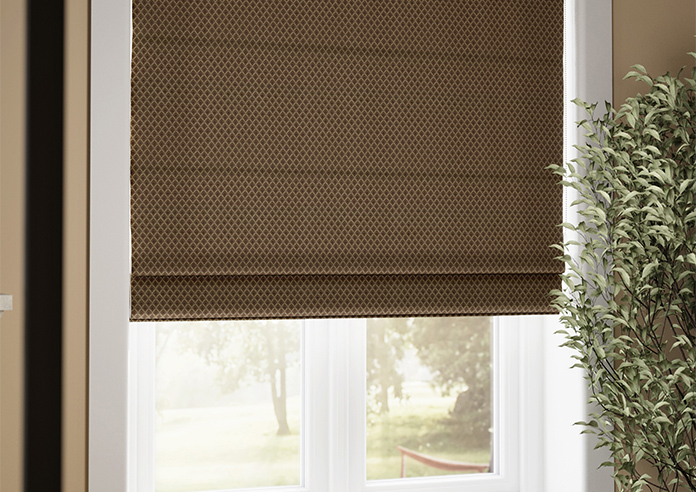 Sicily, Chocolate - Roman Blind - Image 5